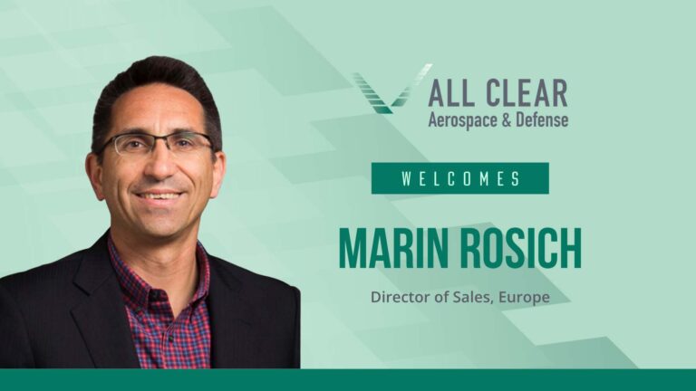 AllClear Aerospace & Defense Appoints  Marin Rosich as Director of Sales, Europe